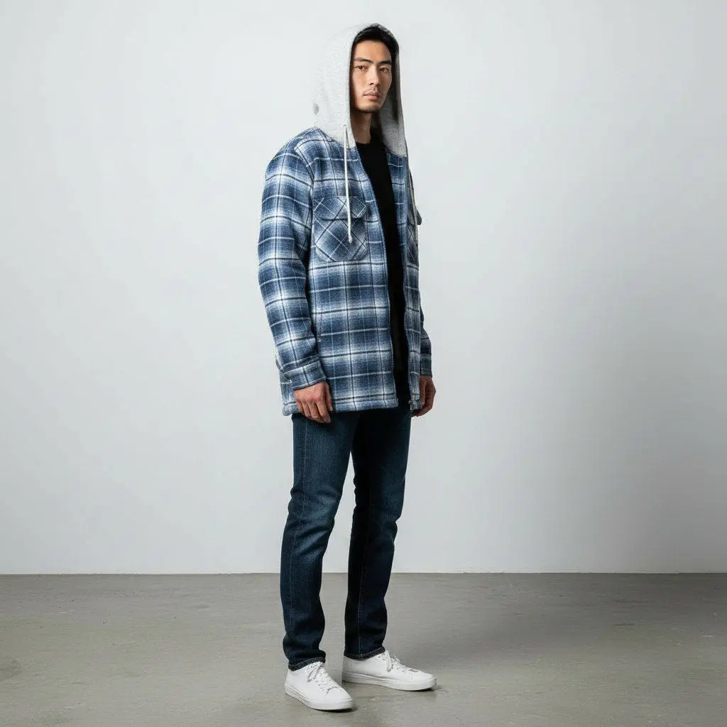 Men's Bison Zip Front Quilted Flannel 2