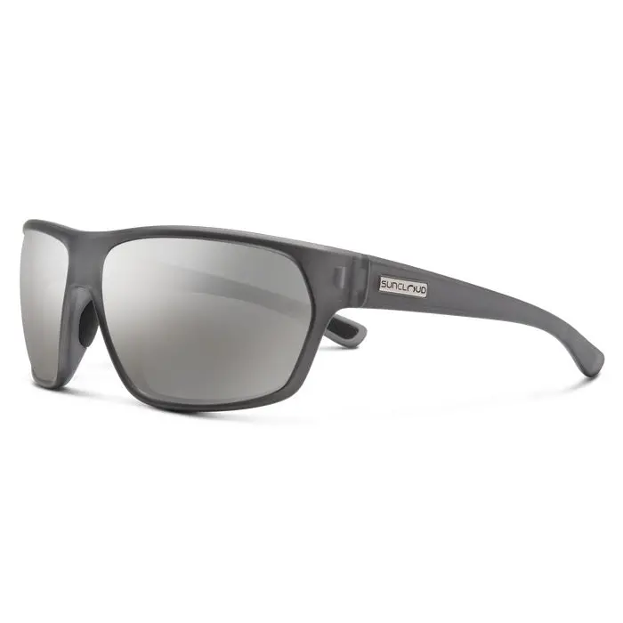 Boone Matte Silver Gray Frame With Polarized Silver Mirror Lens Sunglasses 1