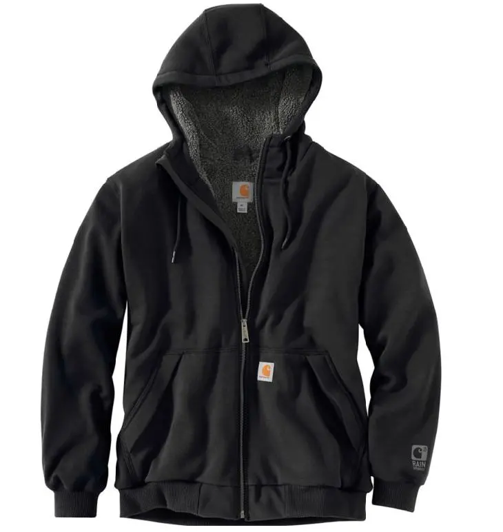 Men's Rain Defender Rockland Sherpa Lined Full Zip Hooded Sweatshirt 1