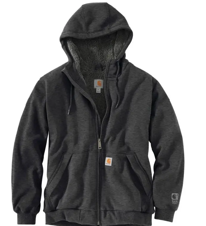 Men's Rain Defender Rockland Sherpa Lined Full Zip Hooded Sweatshirt 1