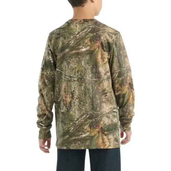 Boys' Long-Sleeve Camo Pocket T-Shirt 3