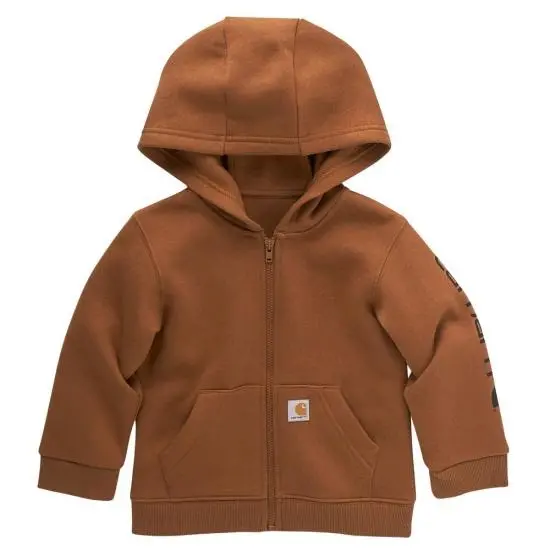 Boys' Long-Sleeve Full-Zip Hooded Logo Sweatshirt (Infant/Toddler) 1