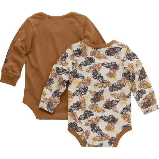 Boys' Long-Sleeve Tractor Bodysuit 2-Piece Set (Infant) 2