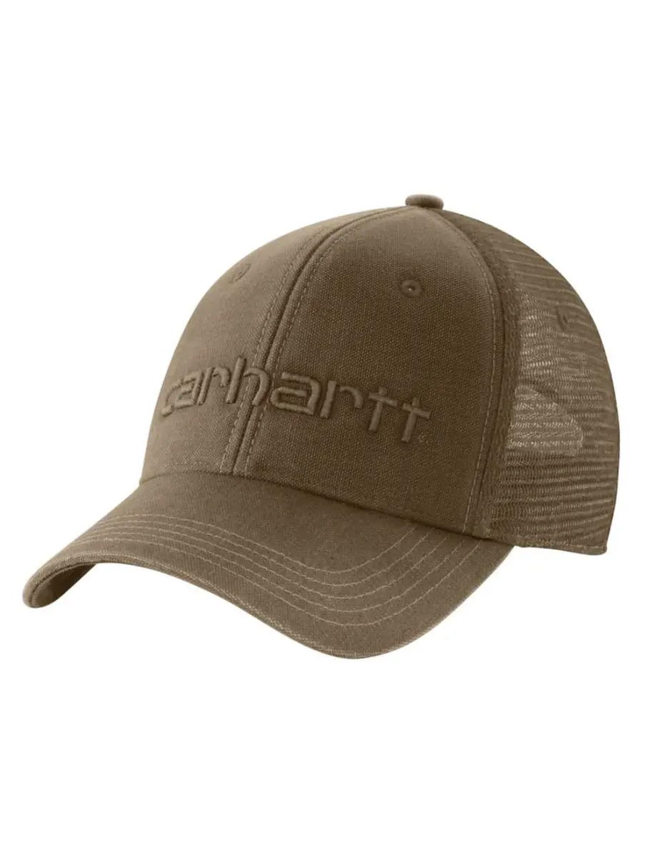 Canvas Mesh-Back Logo Graphic Cap 1