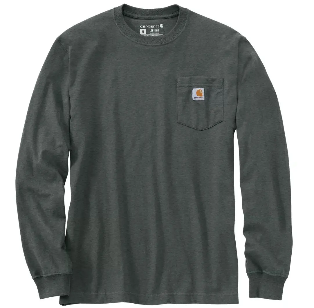 Men's Loose Fit Heavyweight Long-Sleeve Pocket T-Shirt 1