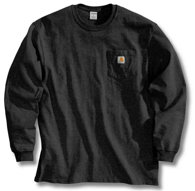 Men's Workwear Long Sleeve Pocket T-Shirt  - Big 1
