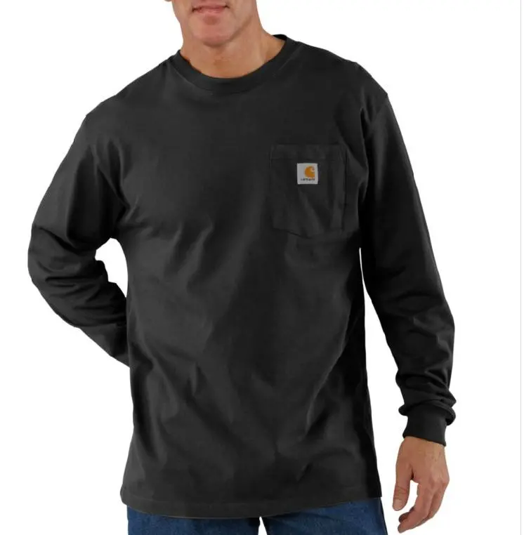 Men's Workwear Long Sleeve Pocket T-Shirt - Big 2