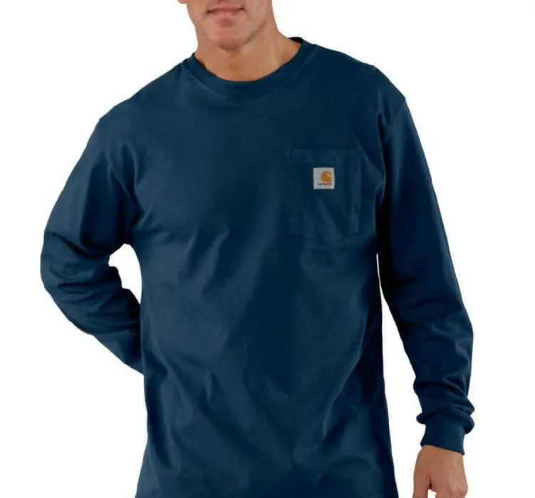 Men's Workwear Long Sleeve Pocket T-Shirt - Big 2
