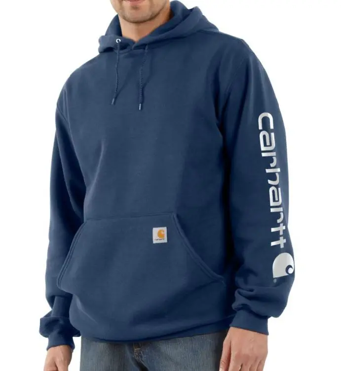 Men's Loose Fit Midweight Logo Sleeve Graphic Sweatshirt 2