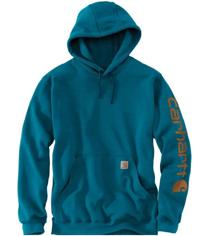 Men's Loose Fit Midweight Logo Sleeve Graphic Sweatshirt 1