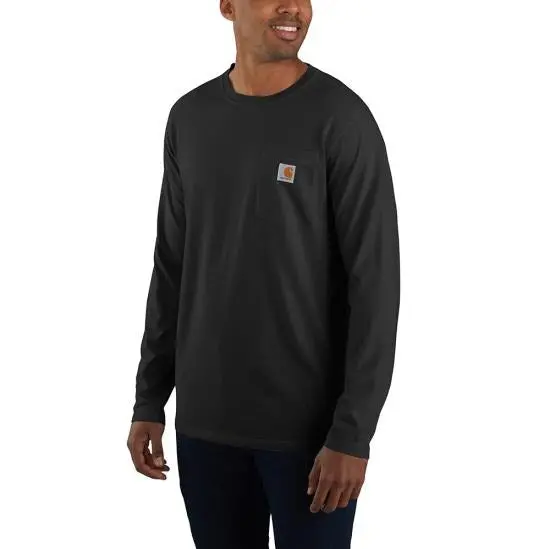 Men's Force Relaxed Fit Midweight Long-Sleeve Pocket T-Shirt 1