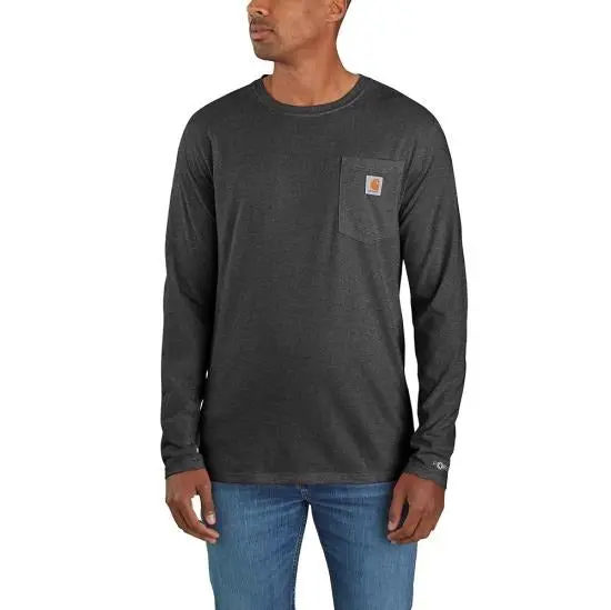 Men's Force Relaxed Fit Midweight Long-Sleeve Pocket T-Shirt 1