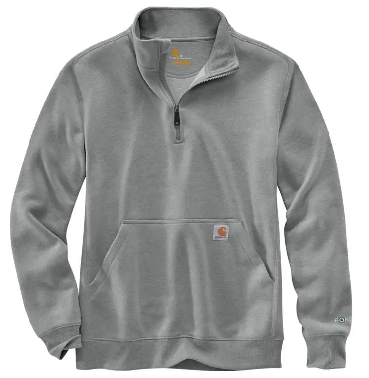 Force Relaxed Fit Midweight Quarter-Zip Mock-Neck Sweatshirt 1