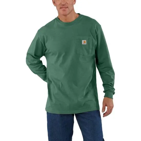 Men's Loose Fit Heavyweight Long-Sleeve Pocket T-Shirt 1