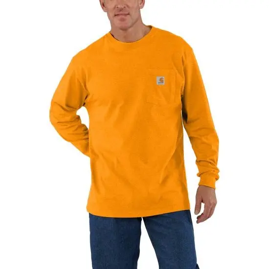 Men's Loose Fit Heavyweight Long-Sleeve Pocket T-Shirt 1