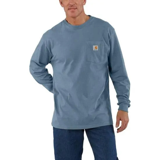 Men's Loose Fit Heavyweight Long-Sleeve Pocket T-Shirt 1