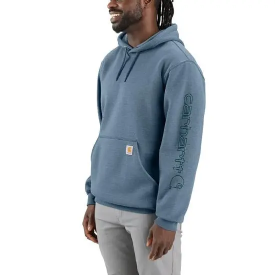 Men's Loose Fit Midweight Logo Sleeve Graphic Sweatshirt 1