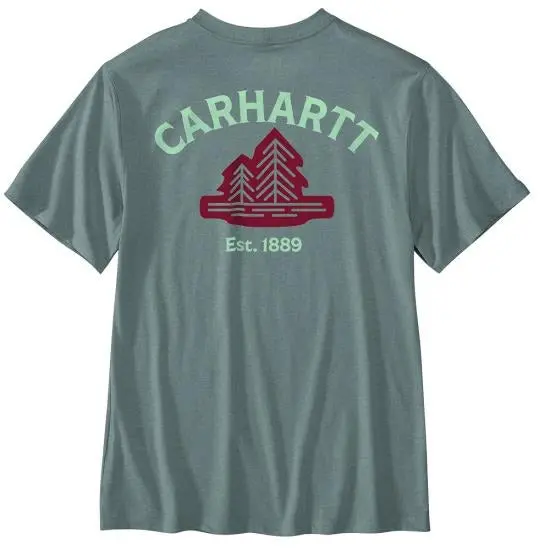Men's Relaxed Fit Lightweight Short-Sleeve Pocket Tree Graphic T-Shirt 1