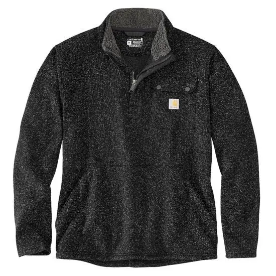 Men's Relaxed Fit Midweight Quarter-Zip Pocket Sweater Fleece 1
