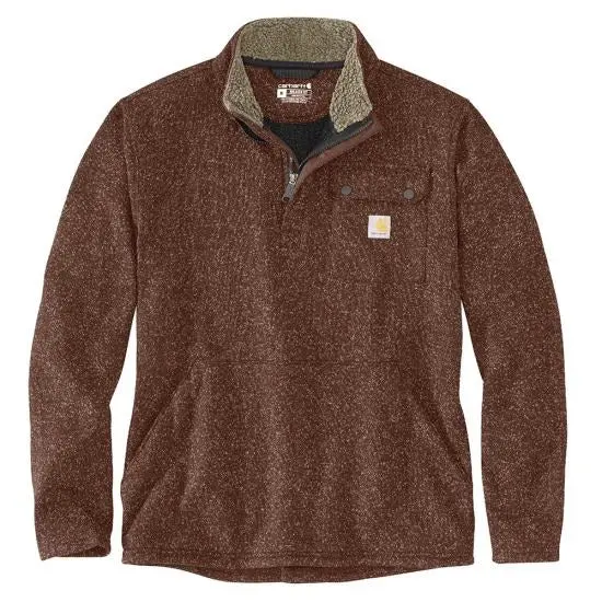 Men's Relaxed Fit Midweight Quarter-Zip Pocket Sweater Fleece 1