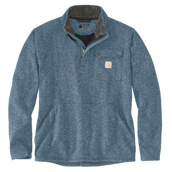 Men's Relaxed Fit Midweight Quarter-Zip Pocket Sweater Fleece 1
