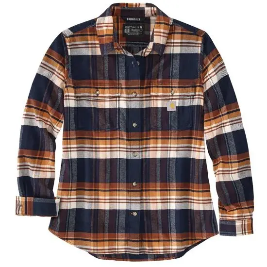Women's Tencel™ Fiber Series Relaxed Fit Long-Sleeve Flannel Shirt 1