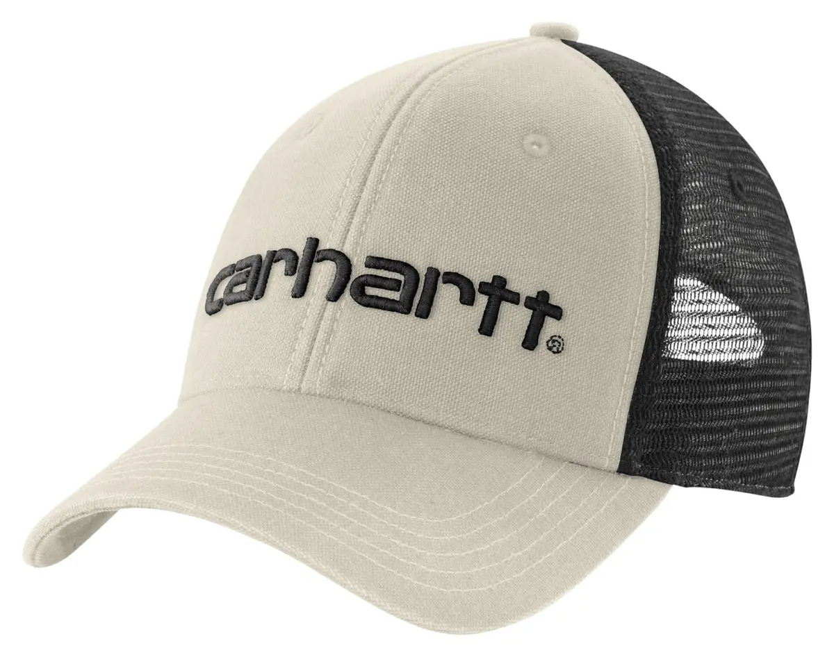 Canvas Mesh-Back Logo Graphic Cap 1