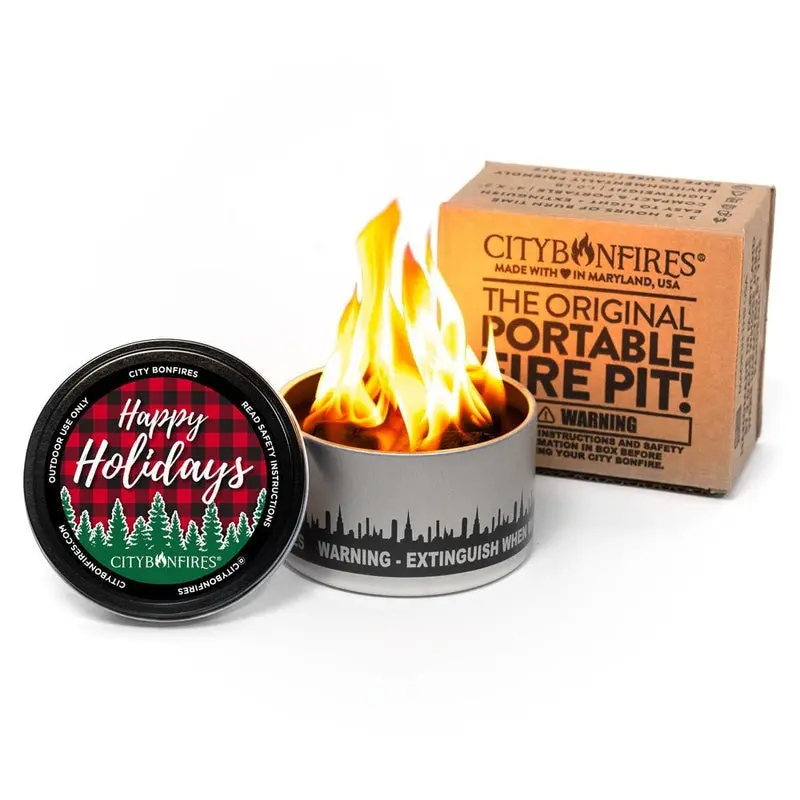 Happy Holidays Limited Edition Portable Fire Pit 1