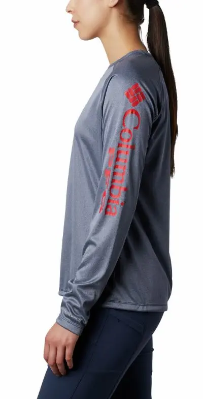 Women's Pfg Tidal Tee Heather Long Sleeve Shirt 3