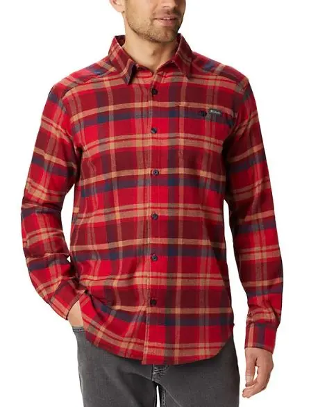 Men's Cornell Woods Flannel Long Sleeve Shirt 1