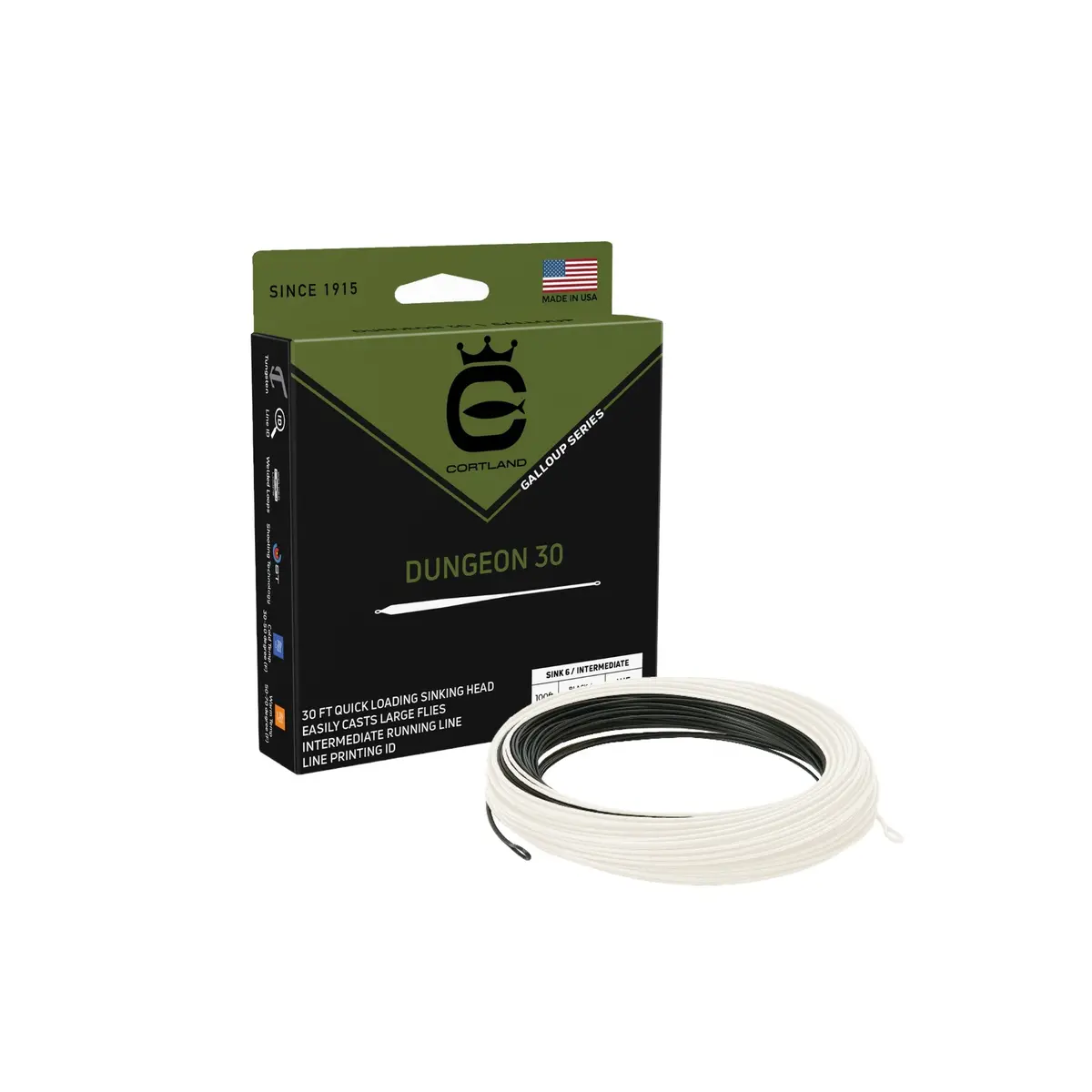 Kelly Galloup Dungeon 30 Fly Line - (Wf6/7S/I) 1