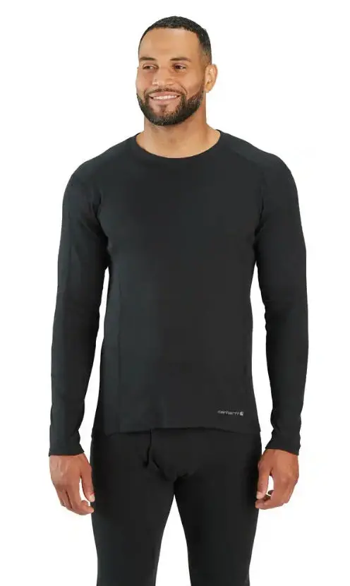 Men's Big Midweight Cotton Rib Base Layer Crewneck 1