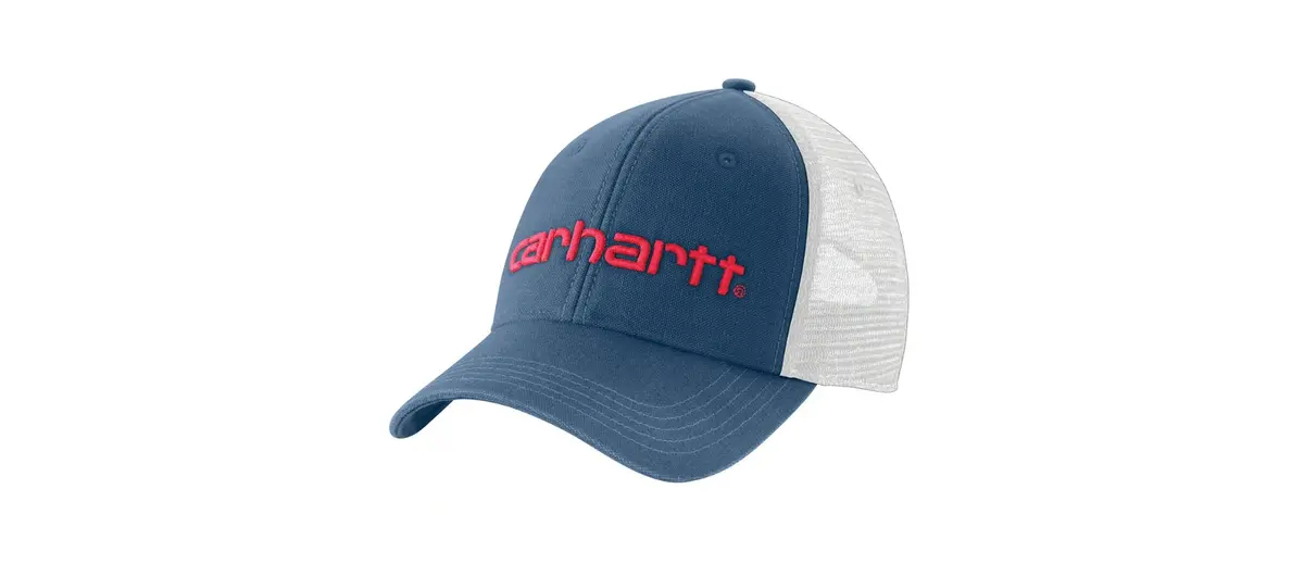 Canvas Mesh-Back Logo Graphic Cap 1