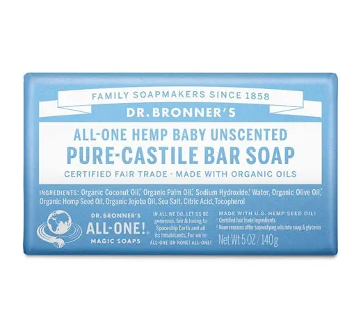 Baby Unscented Pure-Castile Bar Soap 1