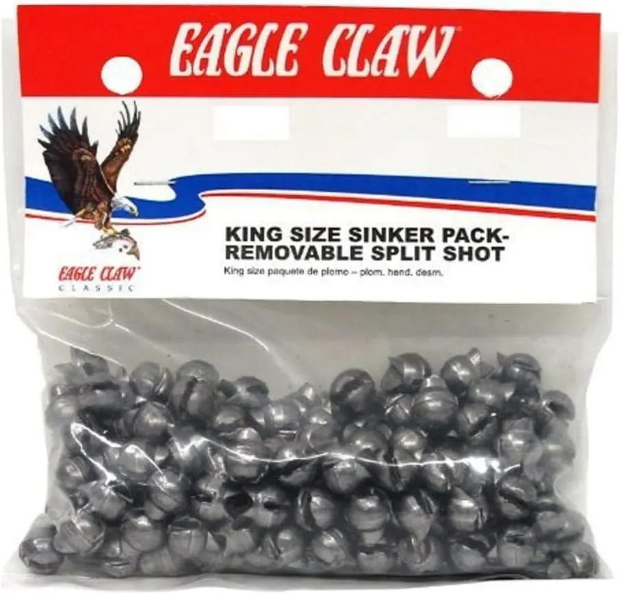 King Size Removable Split Shot Sinker Pack - 270Pc (Size 7) 1