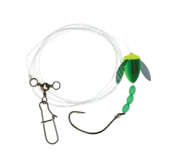 Lazer Sharp Fluke Bead Spin Float Rig - (Size 2/0) 1