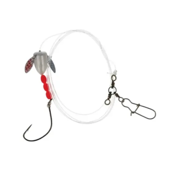 Lazer Sharp Fluke Bead Spin Float Rig - (Size 2/0) 1