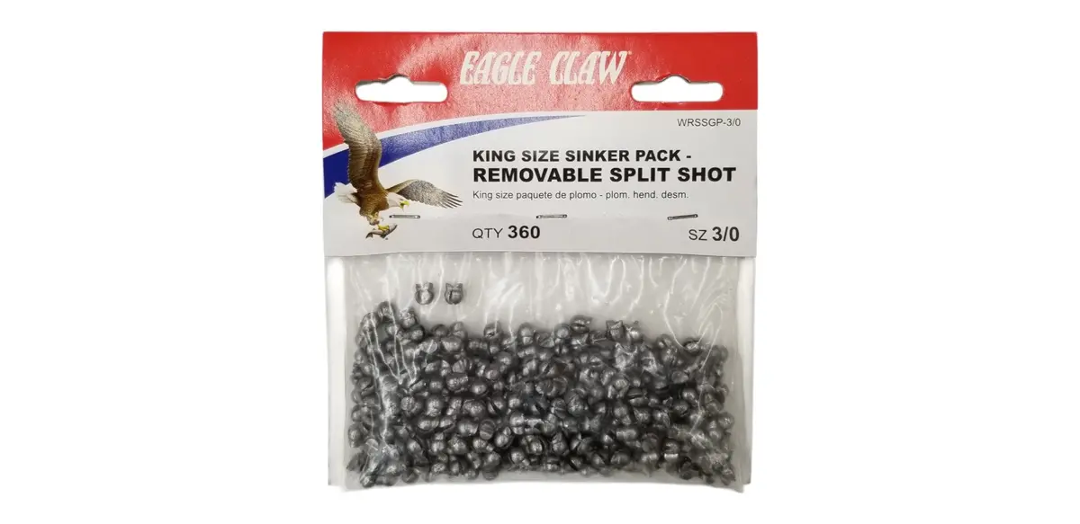Removable Split-Shot Sinker - Size 3/0 (360 Pack) 1