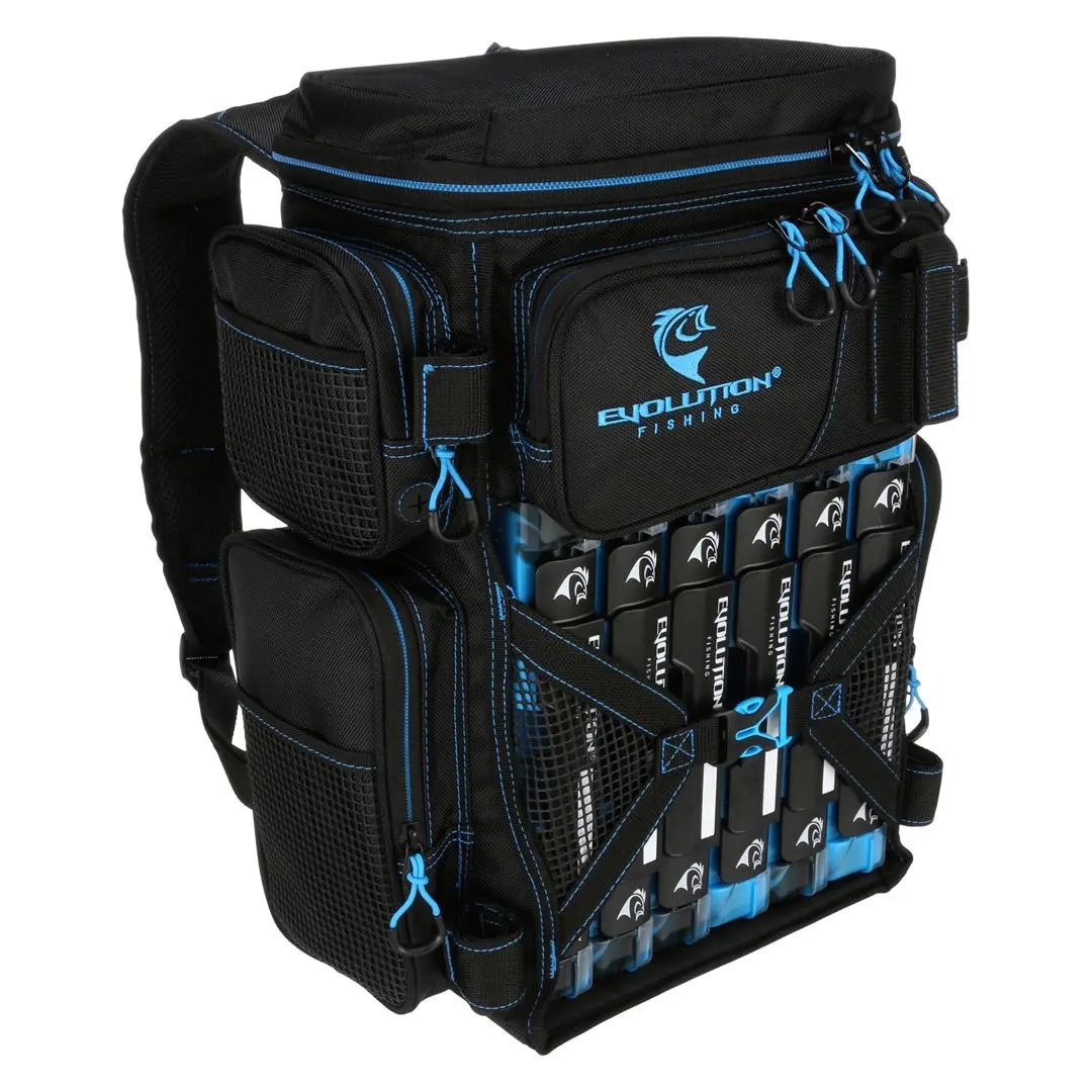 Drift Series 3600 Tackle Backpack With Rod Holders & Quiklatch Trays 1
