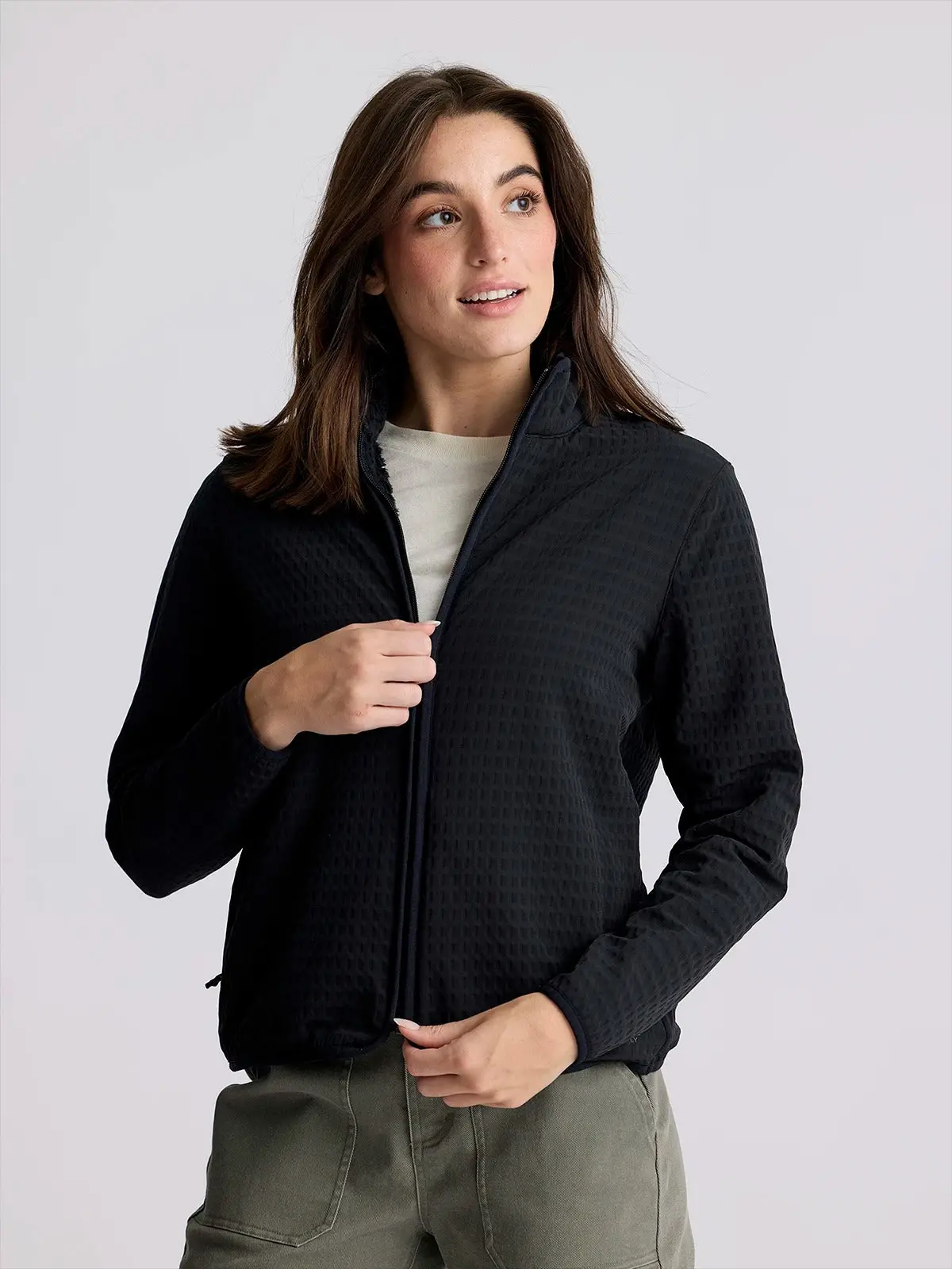 Women's Gridback Fleece Jacket 1