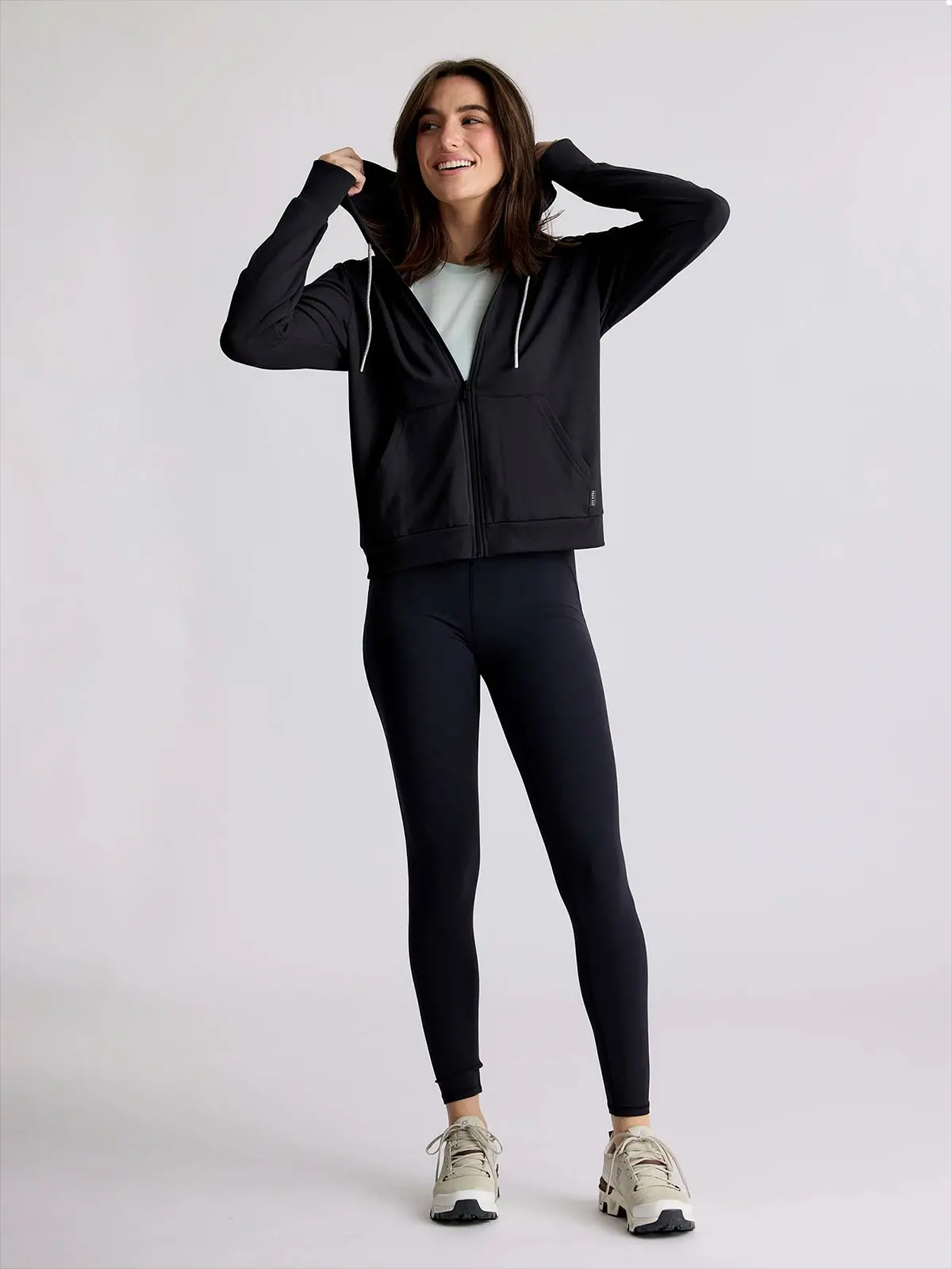 Women's Bamboo Lightweight Fleece Zip Hoodie 1