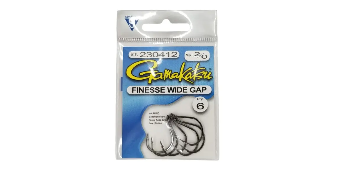 Finesse Wide Gap 2/0 Hook - (6 Pack) 1