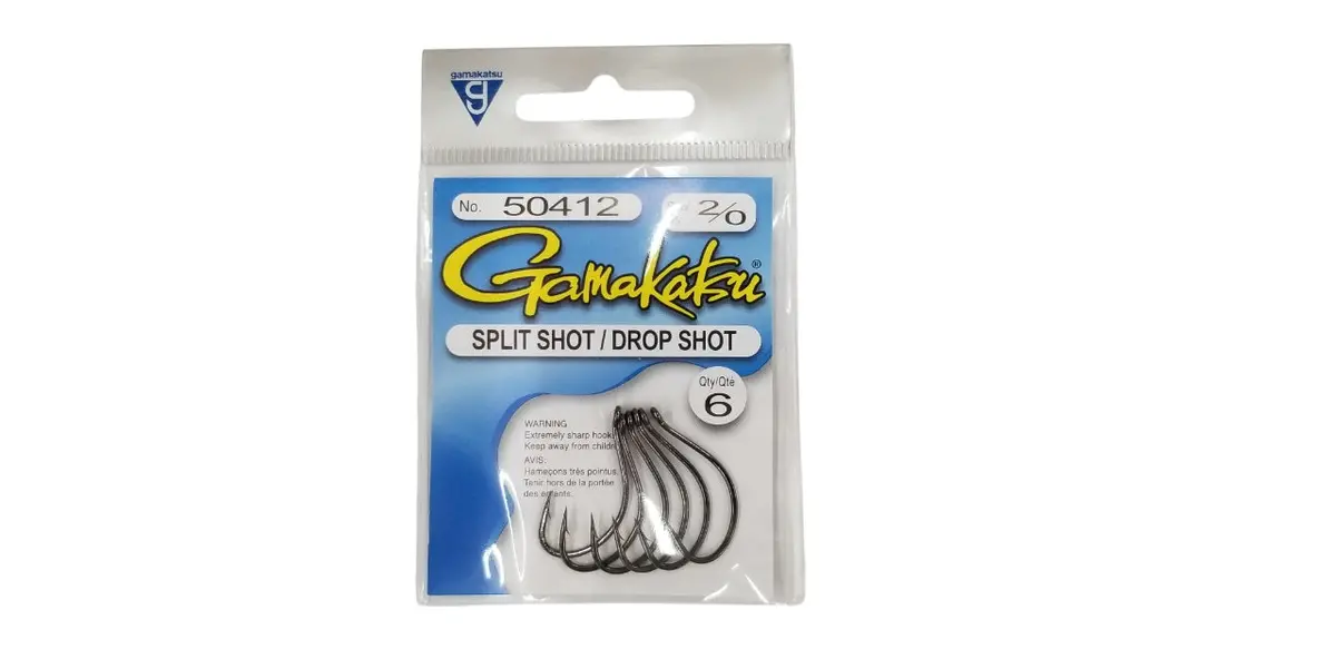 Split Shot/Drop Shot Hook - 2/0 (6 Pack) 1