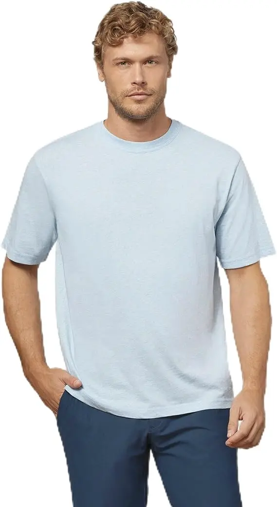 Men's Heathered Spencer Cotton T-Shirt 1
