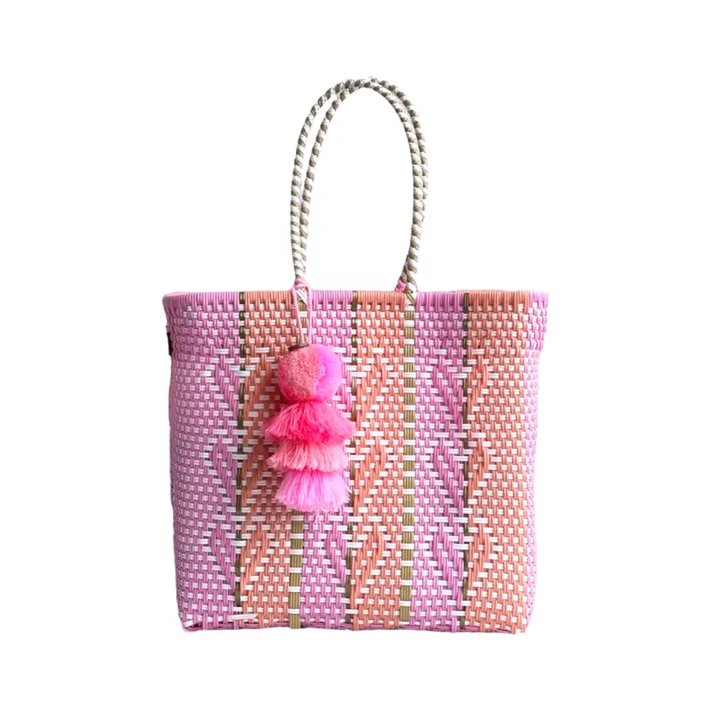 Heart Reflection In Melon|Rose Citron Medium Tote 1