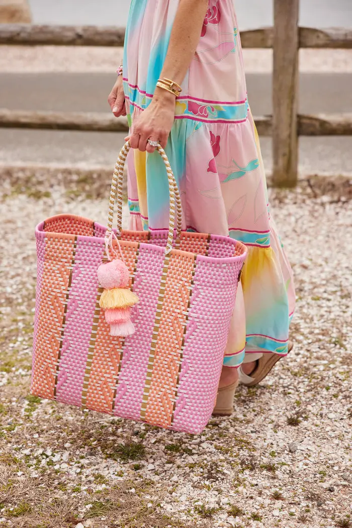 Heart Reflection In Melon|Rose Citron Medium Tote 2