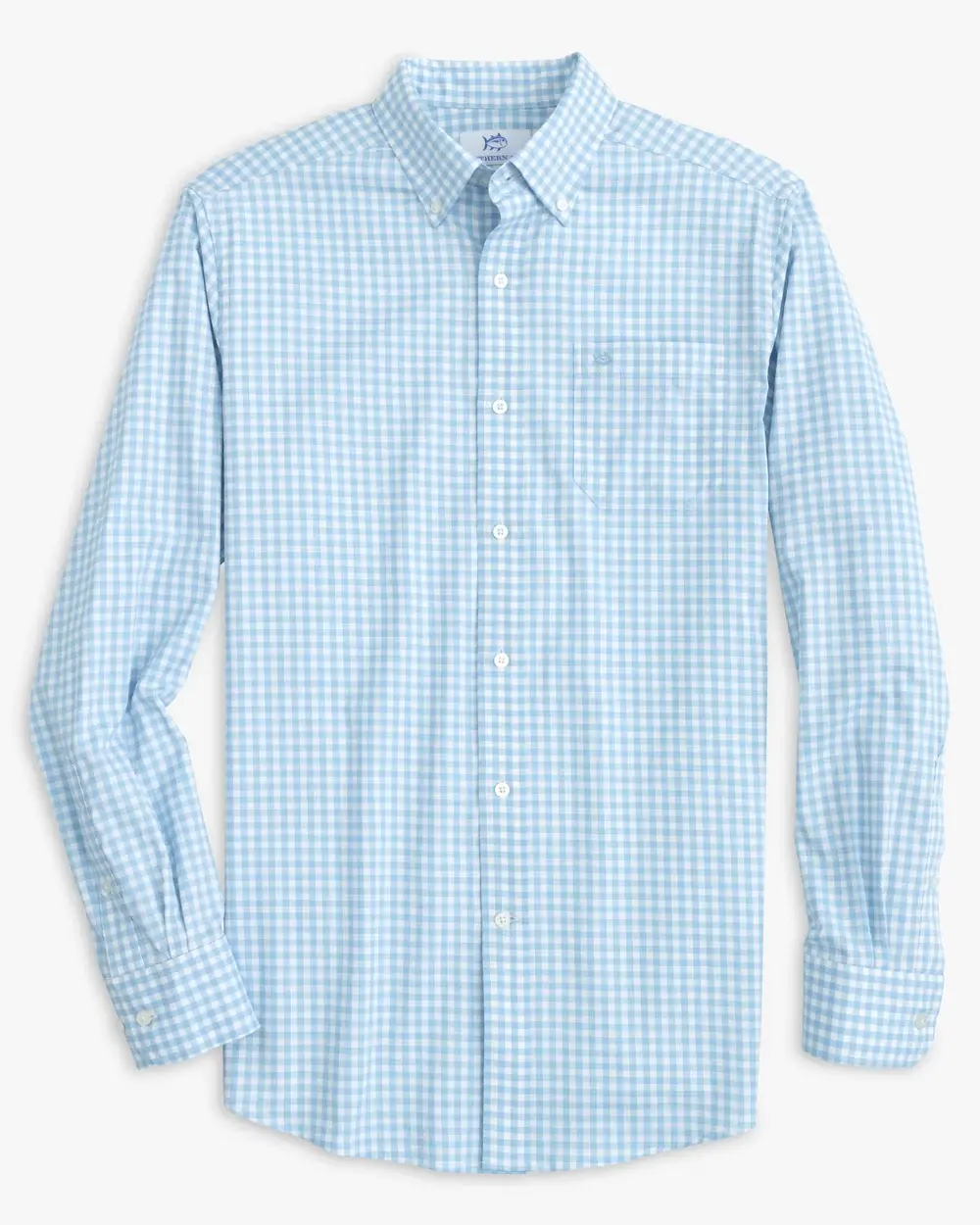 Men's Long Sleeve Intercoastal Hartwell Gingham Sport Shirt 1