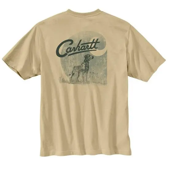 Men's Relaxed Fit Lightweight Short-Sleeve Pocket Dog Graphic T-Shirt 1