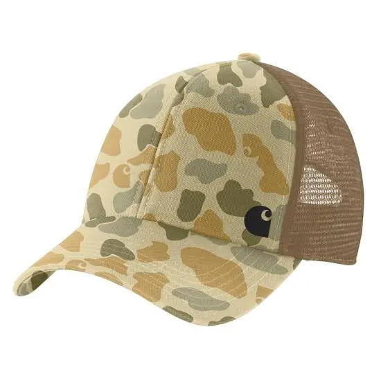 Canvas Mesh-Back Camo Cap 1