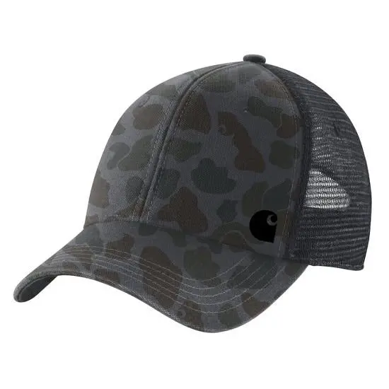 Canvas Mesh-Back Camo Cap 1